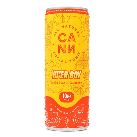 Hi'er Boy Blood Orange Cardamom Social Tonic 10mg THC Beverage: Tonic Cann Single