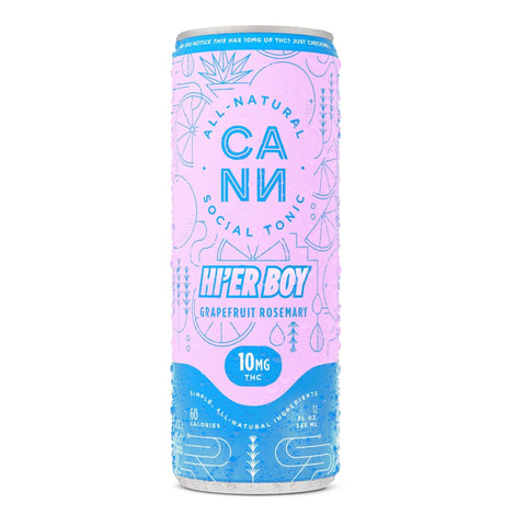 Hi'er Boy Grapefruit Rosemary Social Tonic 10mg THC Beverage: Tonic Cann Single