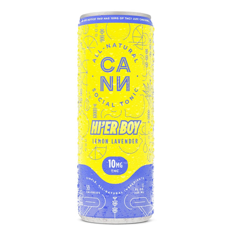 Hi'er Boy Lemon Lavender Social Tonic 10mg THC Beverage: Tonic Cann Single
