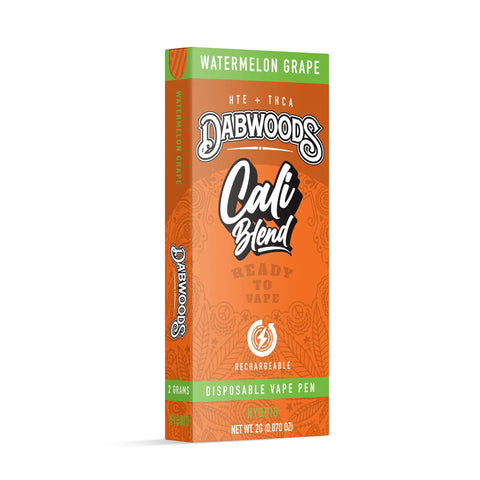 DABWOODS - Cali Blend - 2G - Dispsobale (3 Flavors) VAPE: THCA Dabwoods Watermelon Grape (Hybrid)